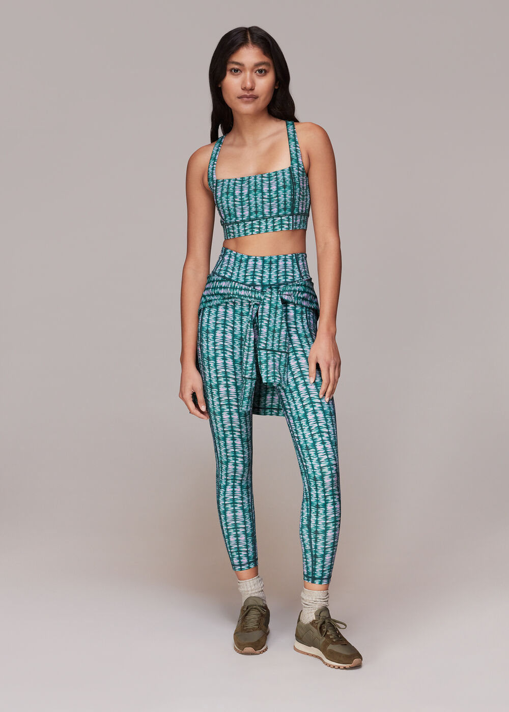 Abstract Wave Sports Bra
